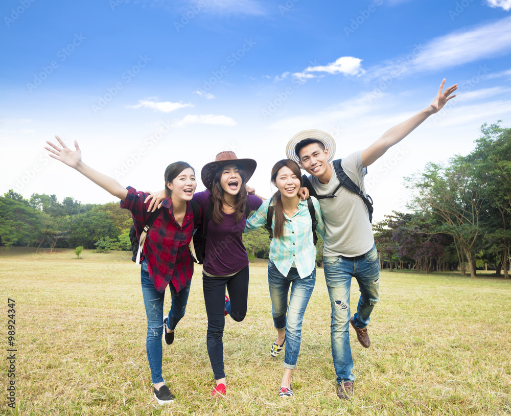 happy young group enjoy vacation and tourism happy young group enjoy vacation and tourism