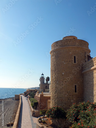 castillo de roquetas de mar photo