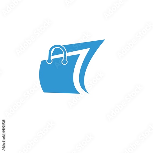 Shopping logo icon Vector