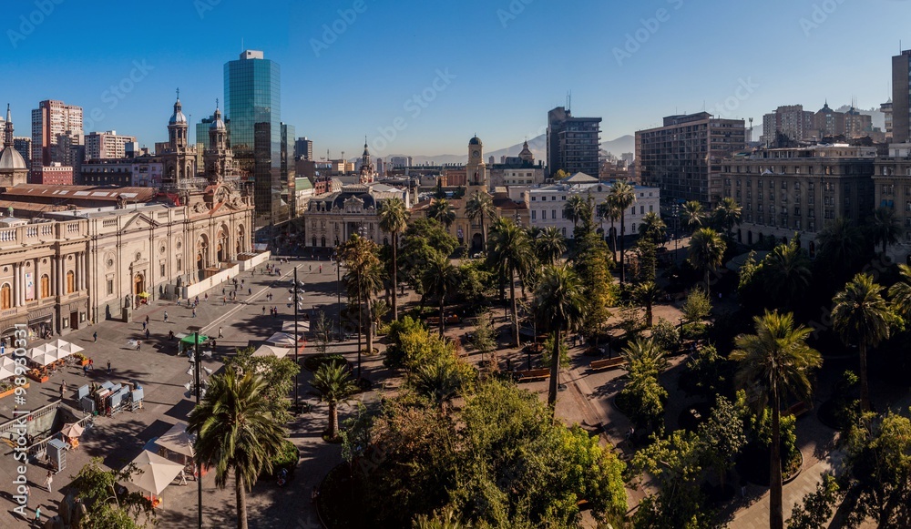 Plaza de las Armas square in Santiago, Chile