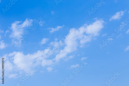blue sky with cloud  clear weather sky background