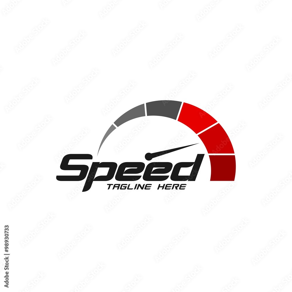 Speed Logo Template Stock Vector 