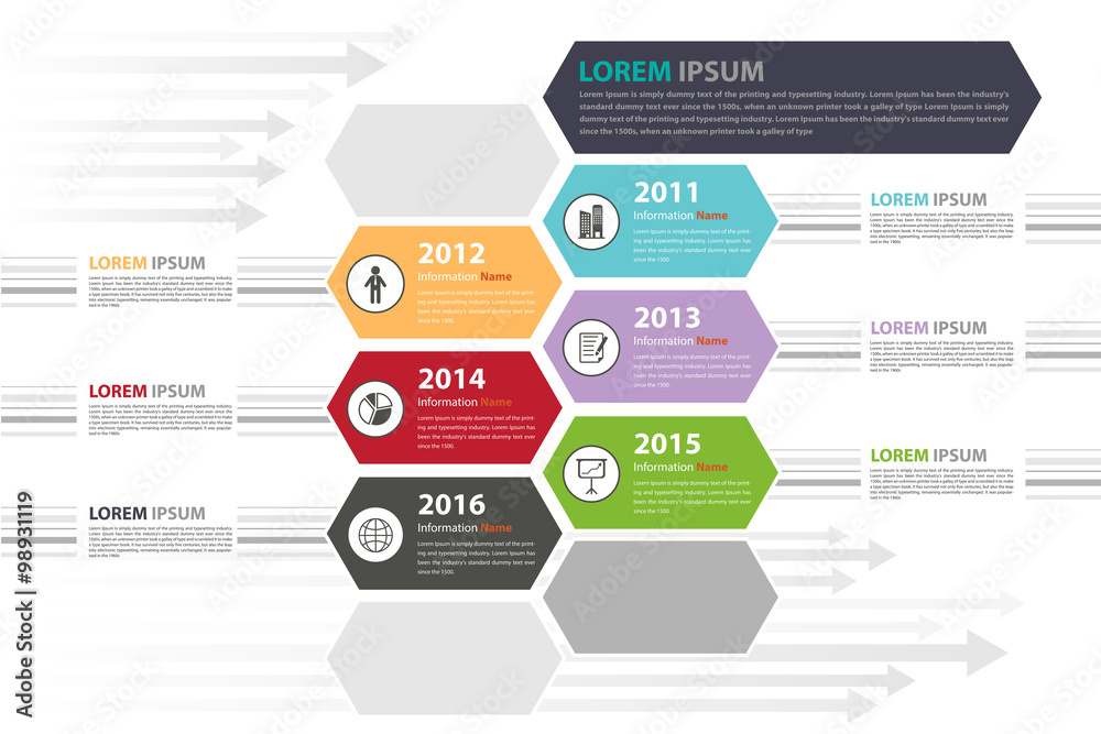 Milestone timeline infographic presentation in vector eps10 Milestone timeline infographic presentation in vector eps10