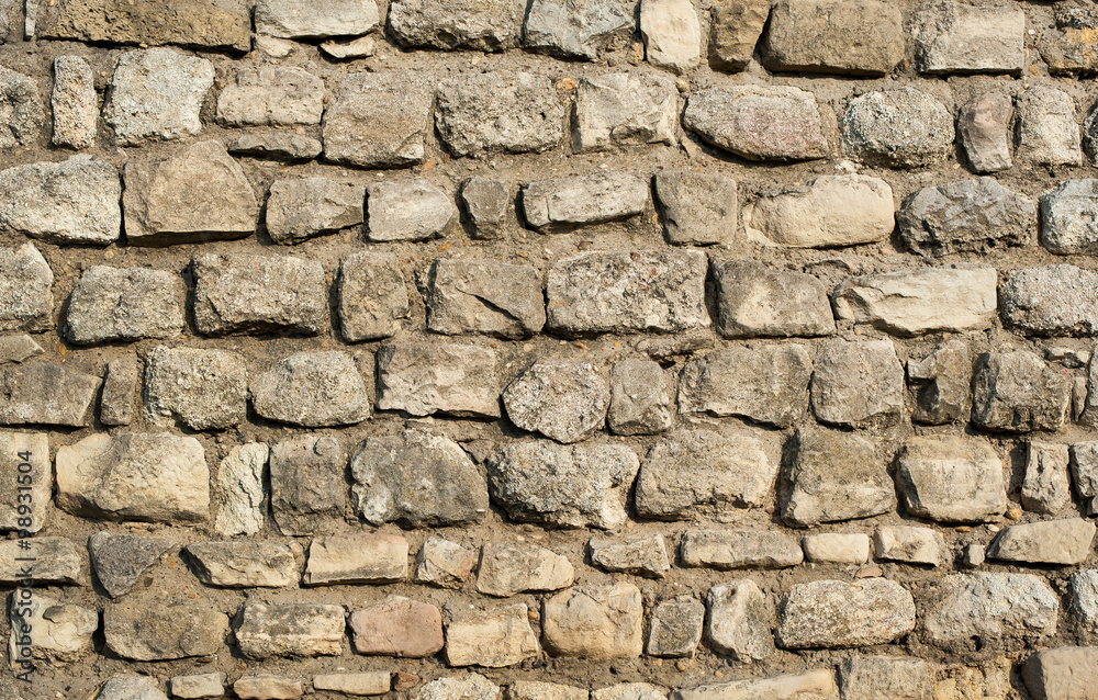 Fototapeta premium Stone Rock Wall / Texture of old rock wall for background