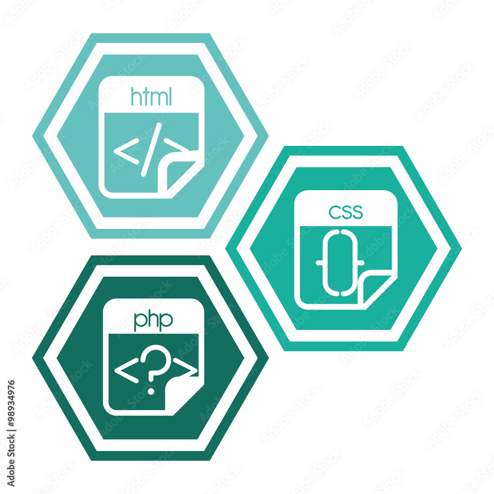 Technology icons design Technology icons design