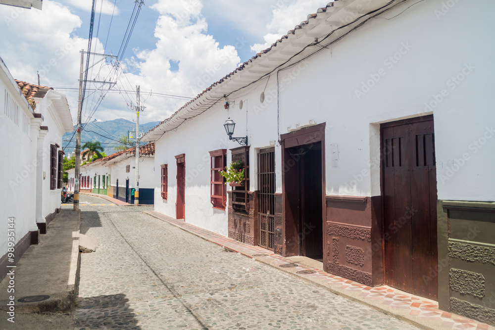 Old colonial houses in Santa Fe de Antioquia, Colombia.