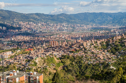Aerial view of Medellin, Colombia