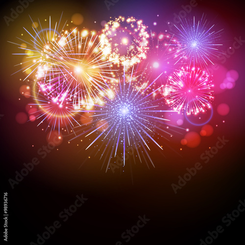 Vector holiday firework