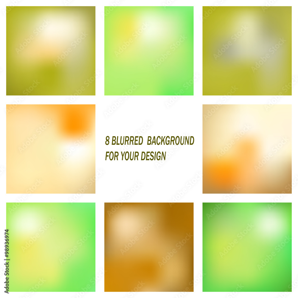 Obraz premium Set of abstract blurred backgrounds