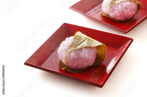 桜餅　Cherry Blossom Rice Cake photo