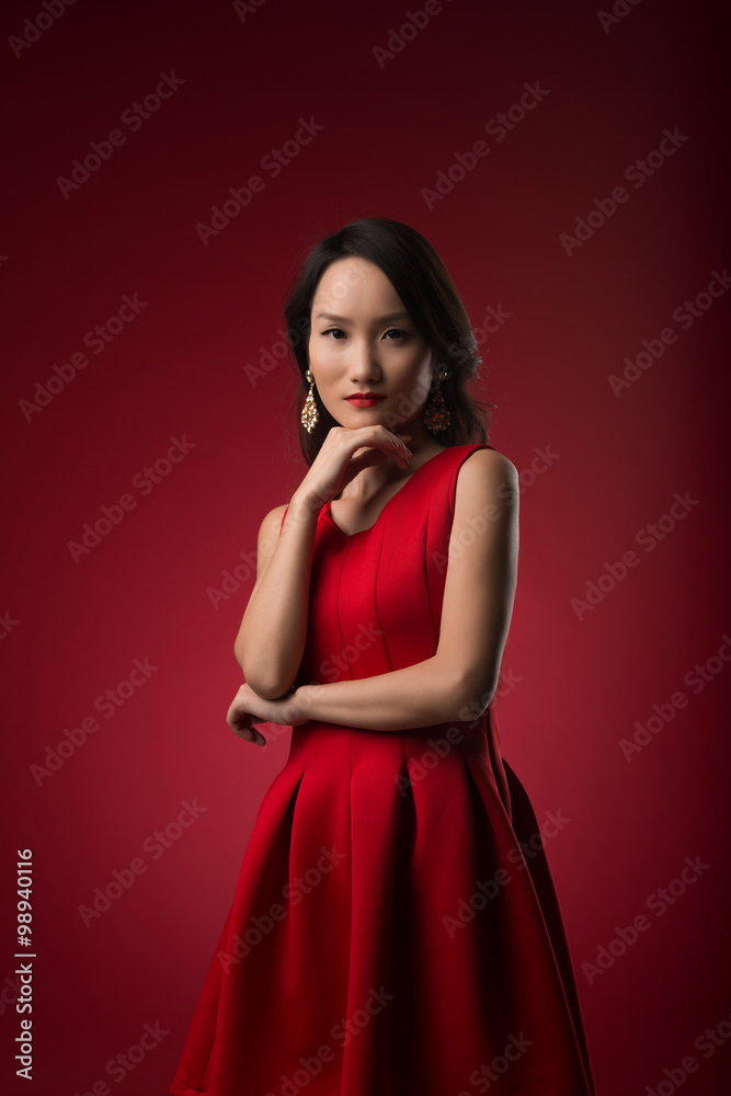 Lady in red Lady in red