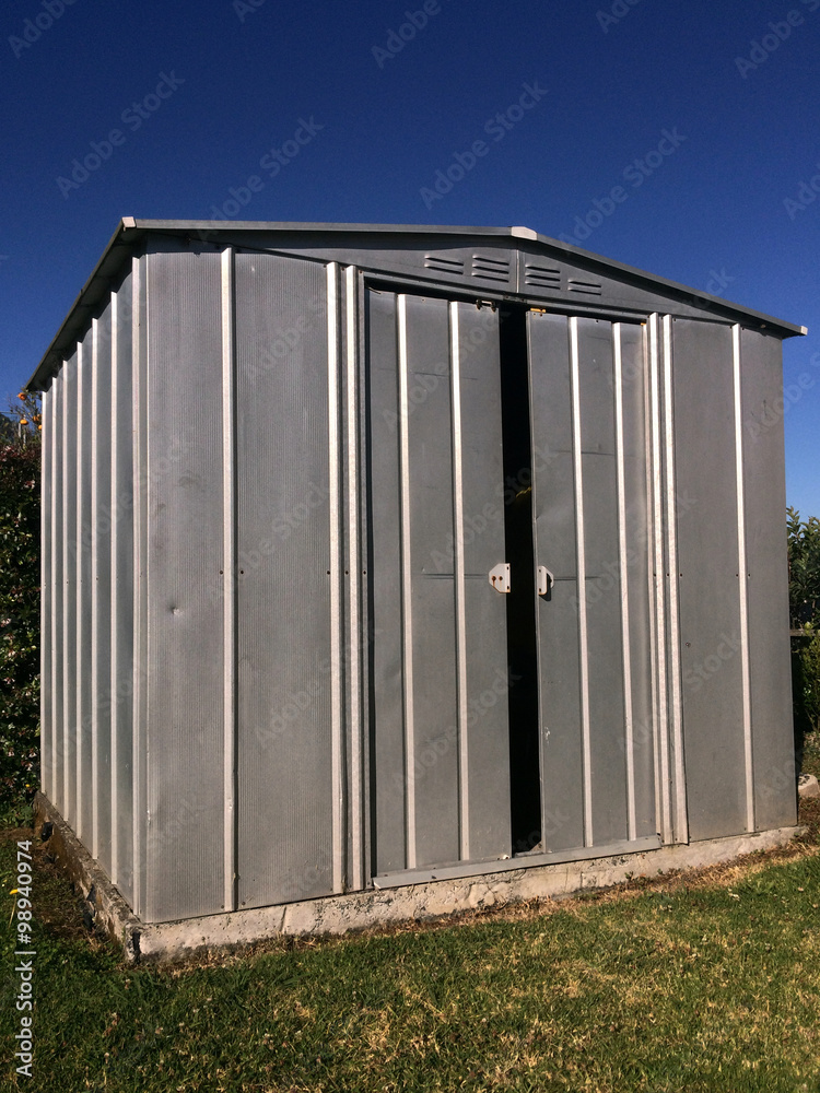 Garden shed in the home garden Garden shed in the home garden