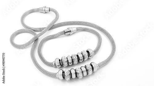 Set of necklace and bracelet