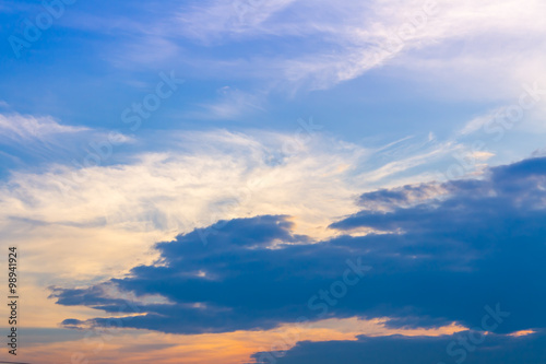 Beautiful of blue sky with cloud