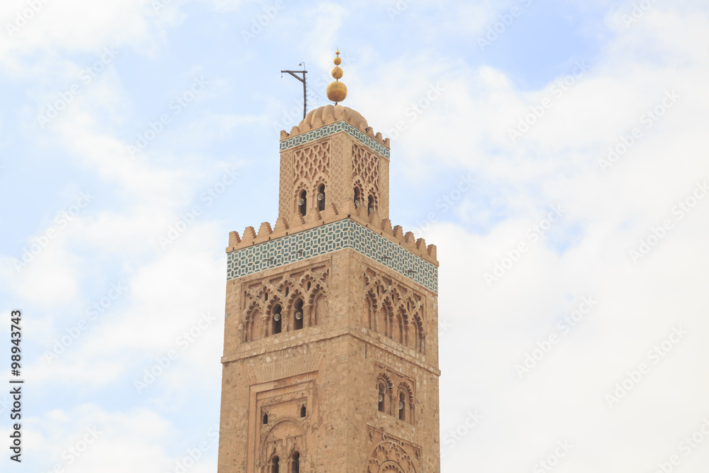 Koutoubia Mosque, Marakesh, Morocco, Africa, the main mosque and