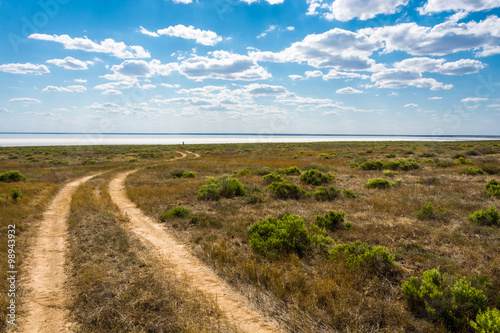 Exotic lake Elton.