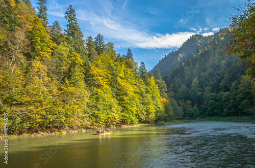 Obraz na płótnie Pieniny ,Trzy Korony ,Dunajec w salonie