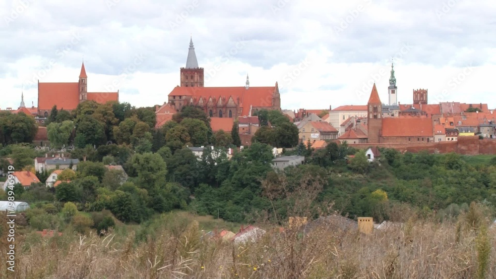 View to the medieval city of Helmno, Poland. View to the medieval city of Helmno, Poland.