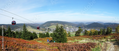 Panorama of Willingen in the Sauerland region (Germany) photo