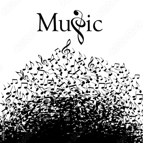 Playful typographic fun in this whimsical music graphic