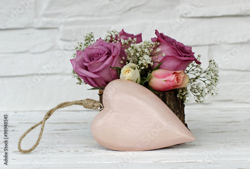 Herz mit Blumen #98948545