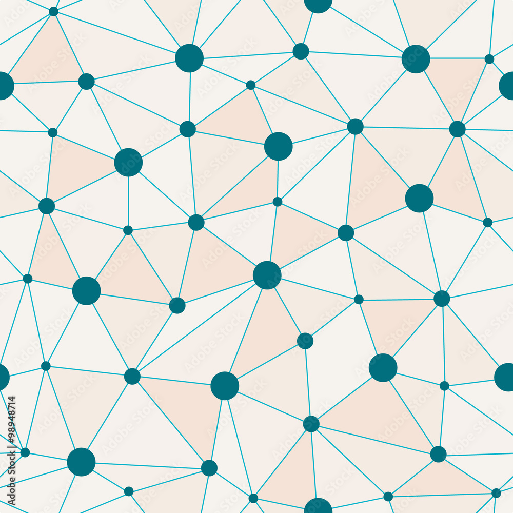 Atomic Background with Interconnected Blue Dots Atomic Background with Interconnected Blue Dots