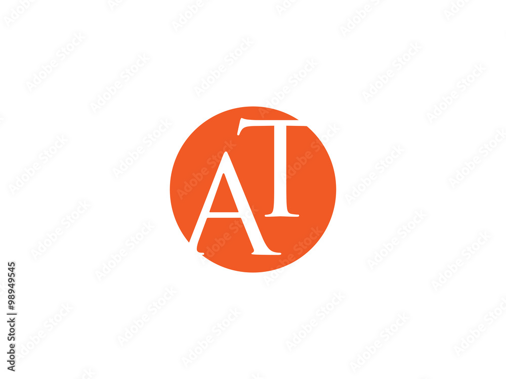Double AT letter logo Double AT letter logo