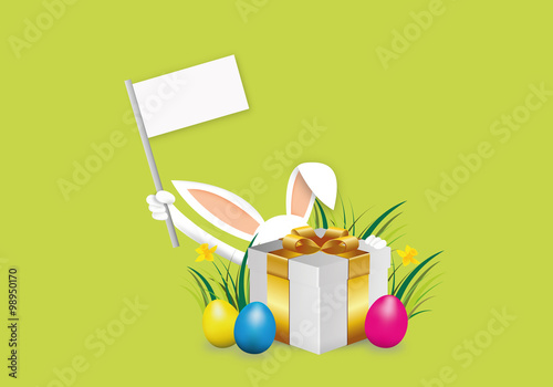 Osterhase Grußkarte