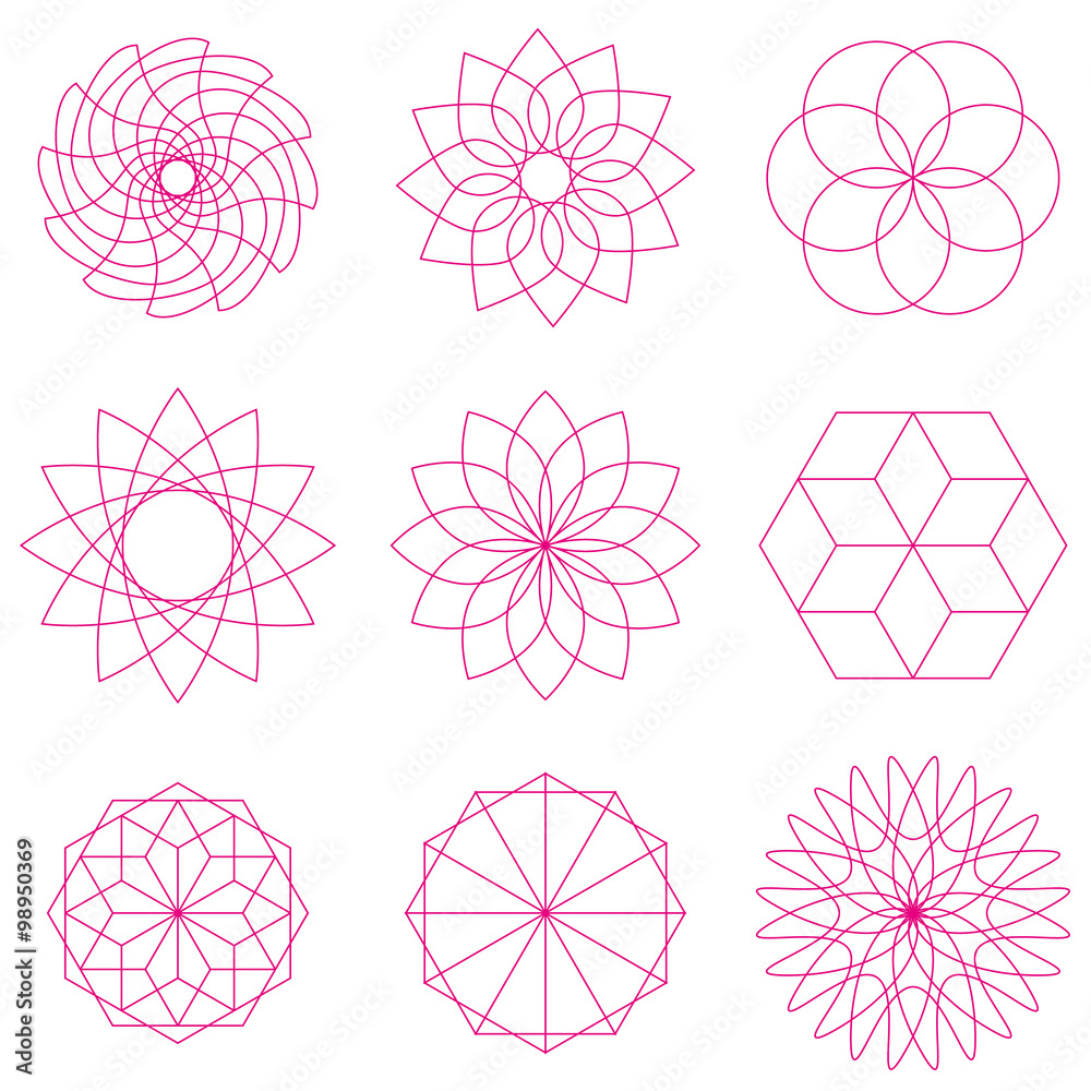 Geometric Circular Ornaments