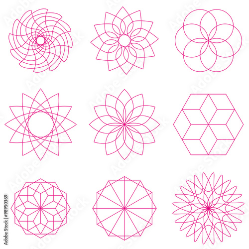 Geometric Circular Ornaments