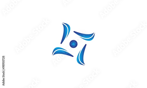Abstract People Bussines Logo