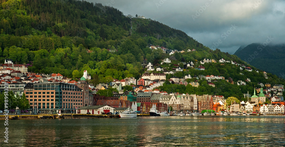 Harbor of Bergen, Norway