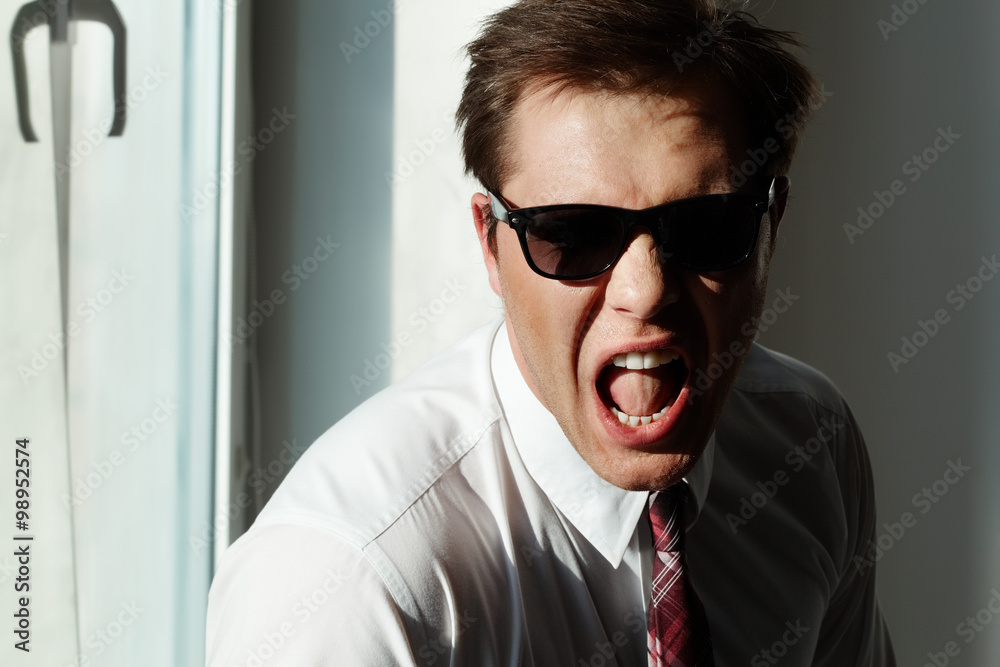 Angry businessman Angry businessman