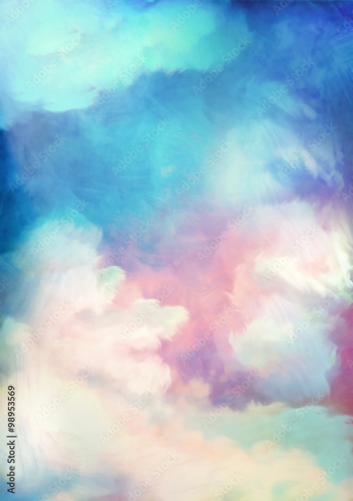 Dramatic Sky Painting Background