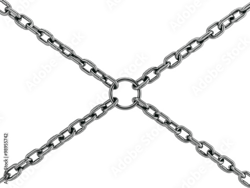 Lock ring with chains.