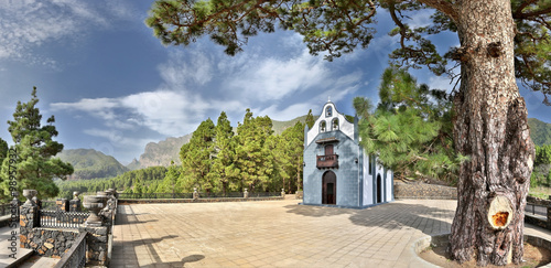 Church Ermita de la Virgen del Pino (La Palma, Canary Islands) - HDR panorama photo