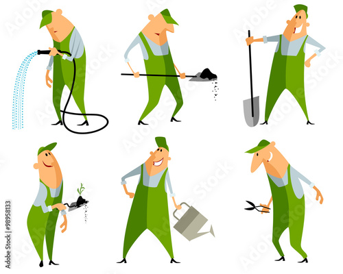 Six gardeners set