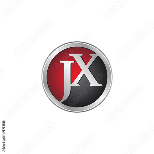 JX initial circle logo red Free Download JX initial circle logo red - GFXLoad