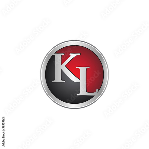 KL initial circle logo red