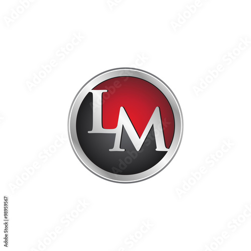 LM initial circle logo red