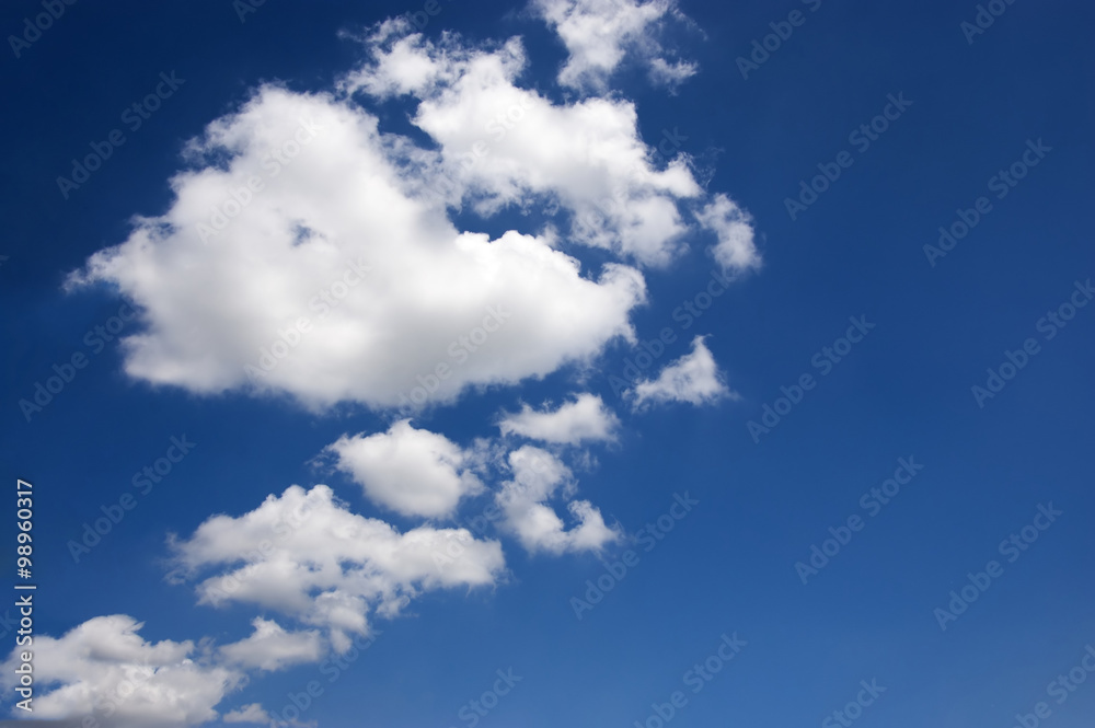 Fototapeta premium White clouds in the sky