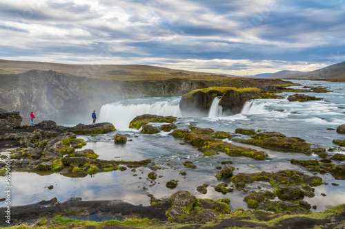 Beautiful Godafoss waterfall in Iceland