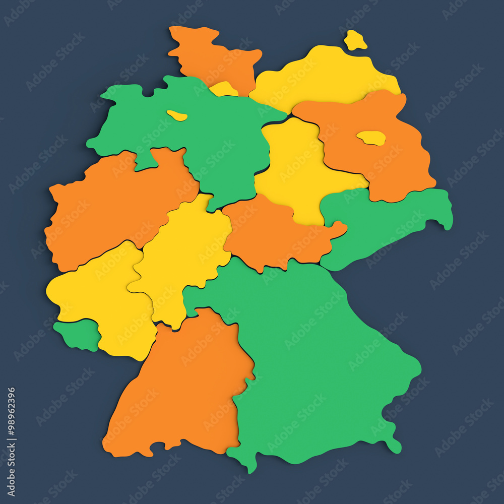 Deutschland in Flatdesign