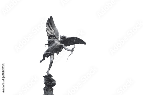 Statue at Piccadily Circus, London widely known as Eros photo