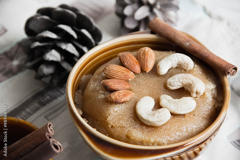 Fototapeta premium semolina halva, halvah, halava 