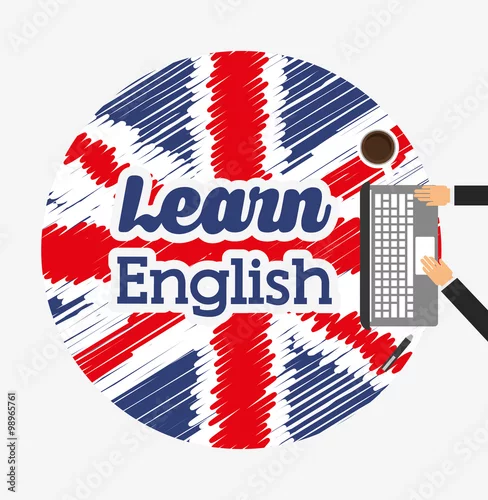 Obraz uczyć się angielskiego projektowania