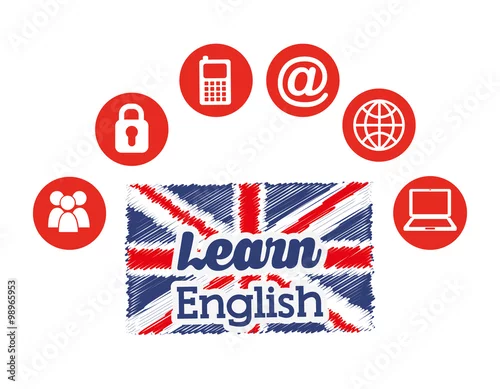 Obraz uczyć się angielskiego projektowania