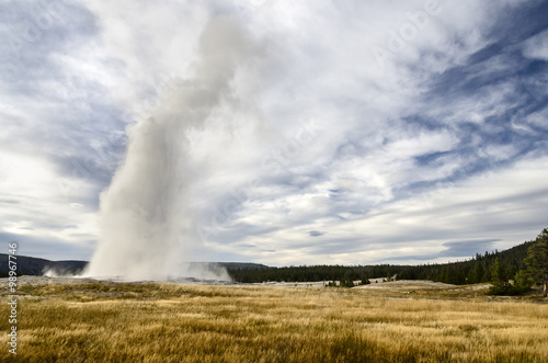 Old Faithful eruption - Yellowstone National Park - Wyoming - US