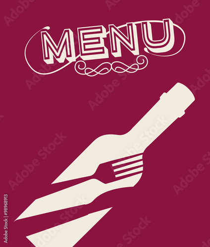 menu wine design 