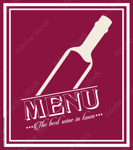 menu wine design 